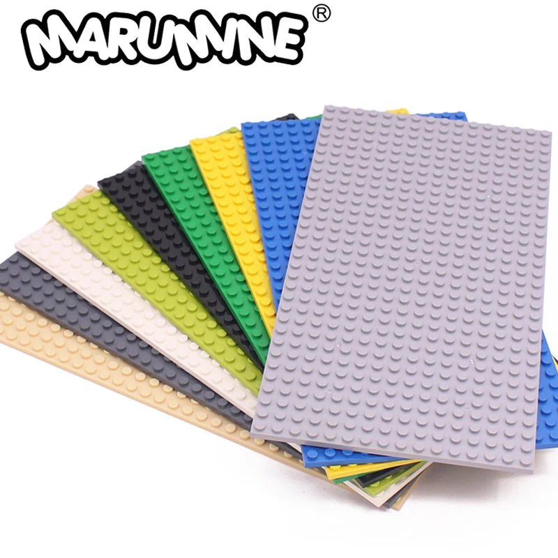 Marumine 4PCS 16x32 Double Sided Baseplate 3857 Compatible Classic Building Block Accessories MOC Model Assembly Base Board Part Leedoar