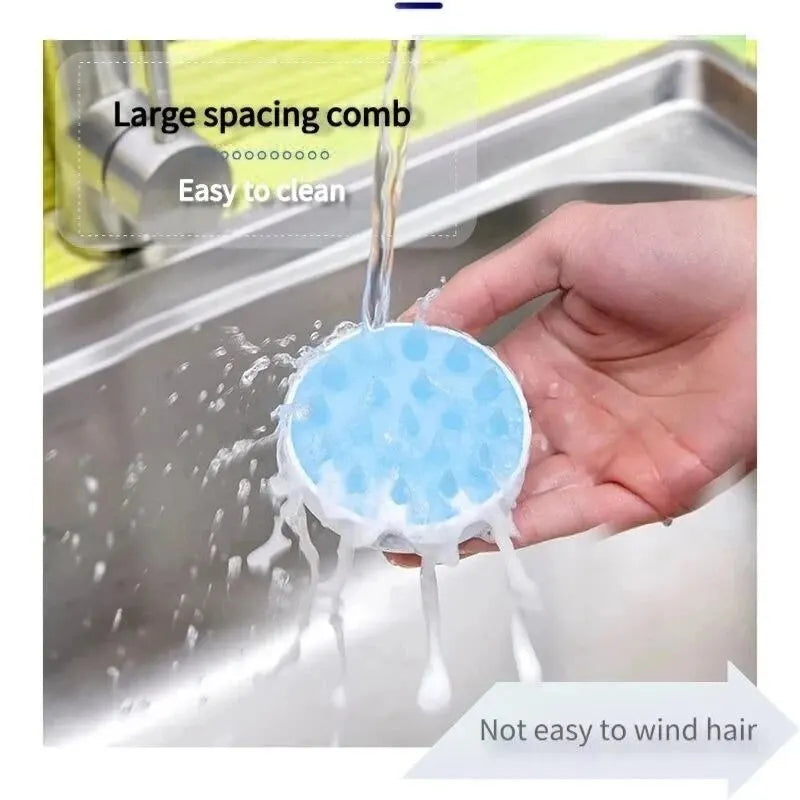 Massage Comb Scalp Cleansing Soft Bath Massage Brush Adult Baby Shampoo Massage Comb Silicone Comb Hairdressing Tools Leedoar