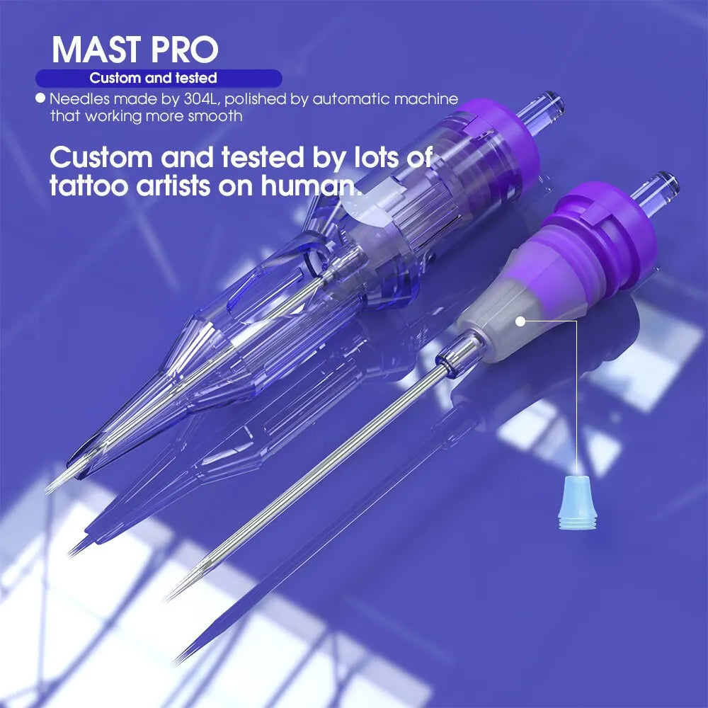 Mast PRO Tattoo Cartridge Needles RL Round Liner Descartável Esterilizado Segurança Agulha de Tatuagem 20 unidades/lote 