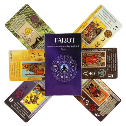 Meaning On Cards Spanish English Version Tarot Deck With Keywords Reversed Wondering Spirit Occult Adventure Time Board Game Leedoar