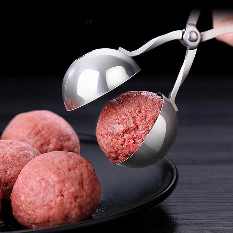 Meat Ball Maker Tool Stainless Steel Clip Round Rice Ball Shaper Spoon Meatball Making Mold Non Stick Stuffed Kitchen Gadget Leedoar