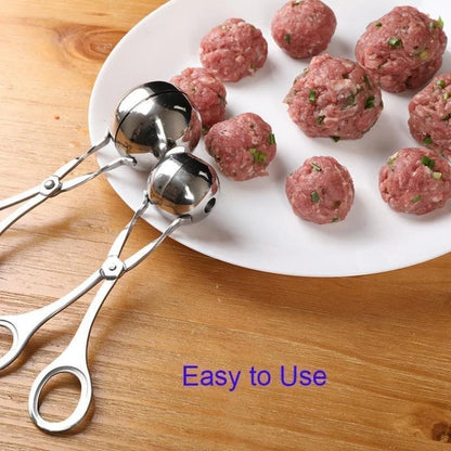 Meat Ball Maker Tool Stainless Steel Clip Round Rice Ball Shaper Spoon Meatball Making Mold Non Stick Stuffed Kitchen Gadget Leedoar