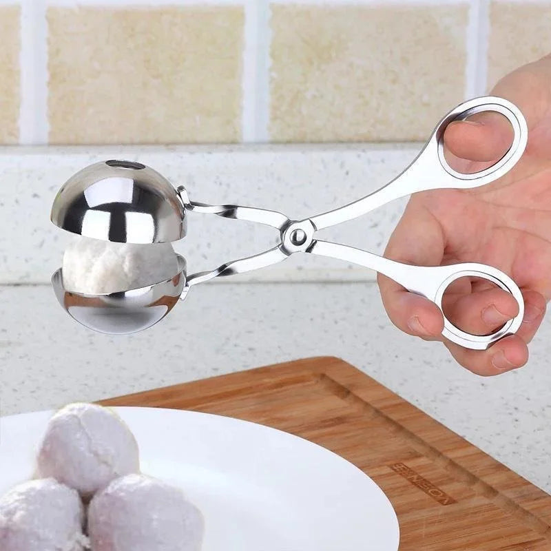 Meat Ball Maker Tool Stainless Steel Clip Round Rice Ball Shaper Spoon Meatball Making Mold Non Stick Stuffed Kitchen Gadget Leedoar