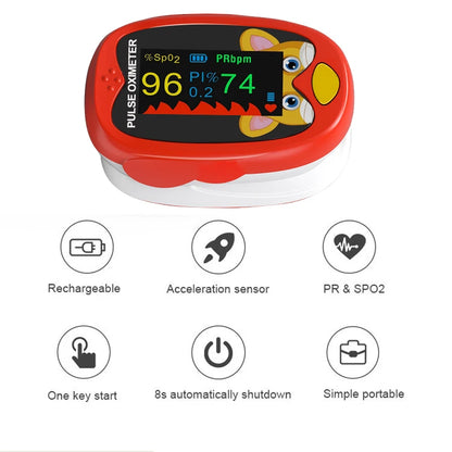 Medical Infant Finger Pulse Oximeter Pediatric SpO2 Blood Oxygen Saturation Meter Neonatal Children Kids Rechargeable Leedoar