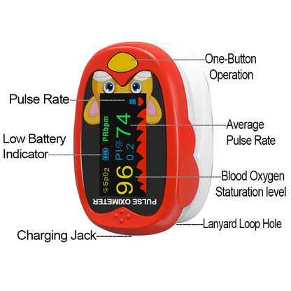 Medical Infant Finger Pulse Oximeter Pediatric SpO2 Blood Oxygen Saturation Meter Neonatal Children Kids Rechargeable Leedoar