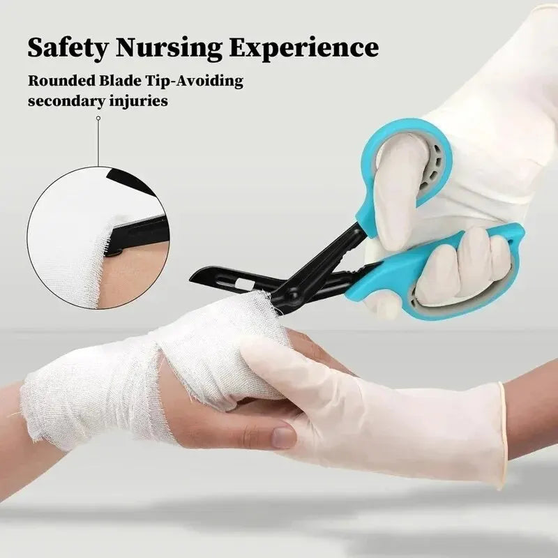 Medical Scissors Bandage Scissors Trauma Shears for Nurses, 7.5" Fluoride Coated Non-stick Blades Nursing EMT Students First Aid Leedoar