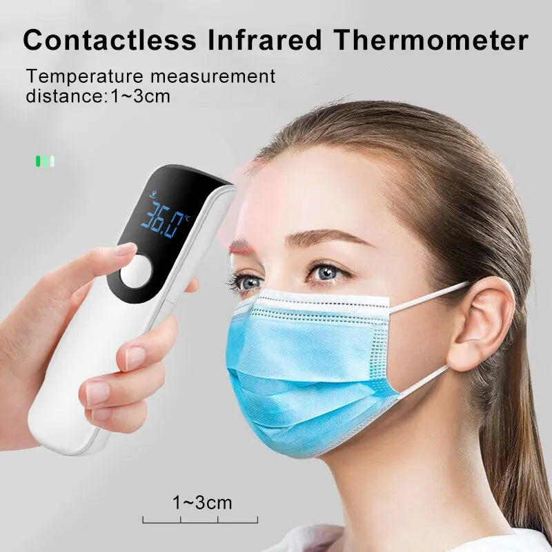 Medical Temperature Infrared Thermometer Forehead Digital Non-contact Thermomete LED Display Fever Measure Tool For Baby Adult Leedoar