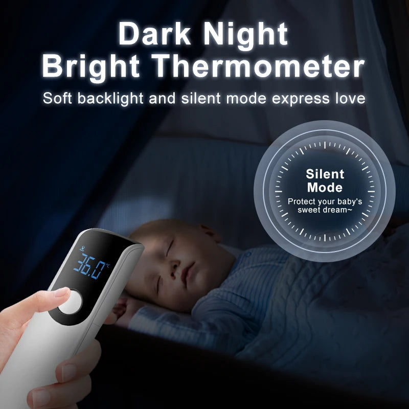 Medical Temperature Infrared Thermometer Forehead Digital Non-contact Thermomete LED Display Fever Measure Tool For Baby Adult Leedoar