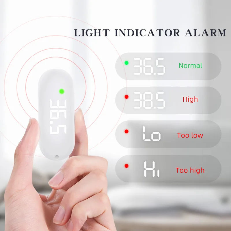 Medical USB Rechargeable Digital Forehead Thermometer Electronic Contactless Clinical Accuracy Non-contact Body Temperature Kids Leedoar