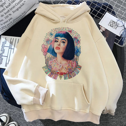 Melanie Martinez Hoodies Women Graphic Long Sleeve Fleece Winter Street Fashion Sweatshirts Top Female Oversized Streetwear