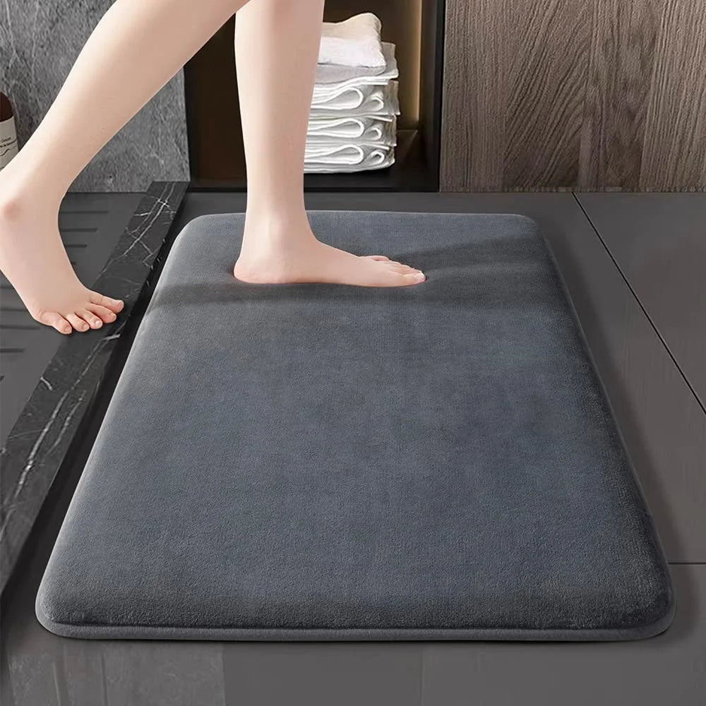 Memory Foam Bathroom Rug Anti-slip bathroom mat Ultra Soft floor mat Non-Slip Water Absorbent Leedoar