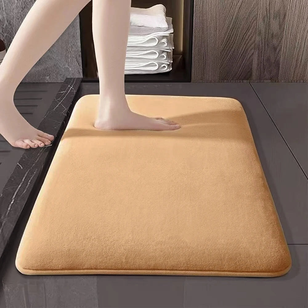 Memory Foam Bathroom Rug Anti-slip bathroom mat Ultra Soft floor mat Non-Slip Water Absorbent Leedoar