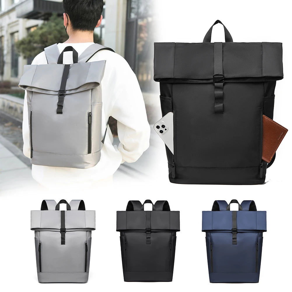 Men Notebook Computer Backpack Breathable Waterproof Business Bag Large Capacity Wear-resistant Lightweight for Exercise Fitness