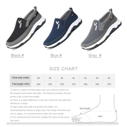 Men Penny Boat Shoes Sports Shoes Breathable Orthopedic Travel Plimsolls Flat Slip On for Outdoor Activity Hiking Walking Leedoar