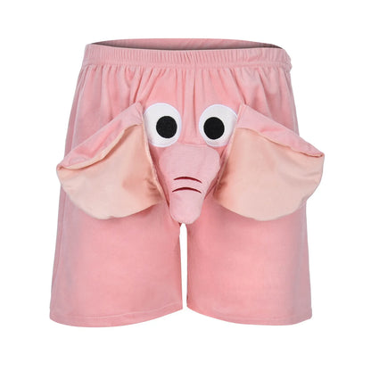 Homens Shorts Elefante Boxer Novidade Shorts Cueca Humorística Brincadeiras Presentes Para Homens Boxers Com Tema Animal Shorts Lingerie Calcinhas 