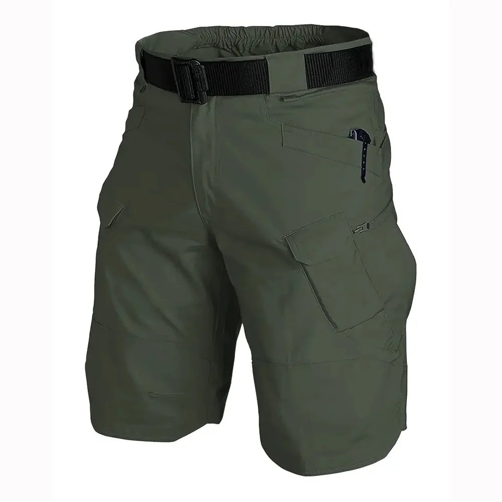 Men's Tactical Shorts With Multi Pockets, Casual Durable WaterproofCargo Shorts For Outdoor Hiking Trekking Leedoar