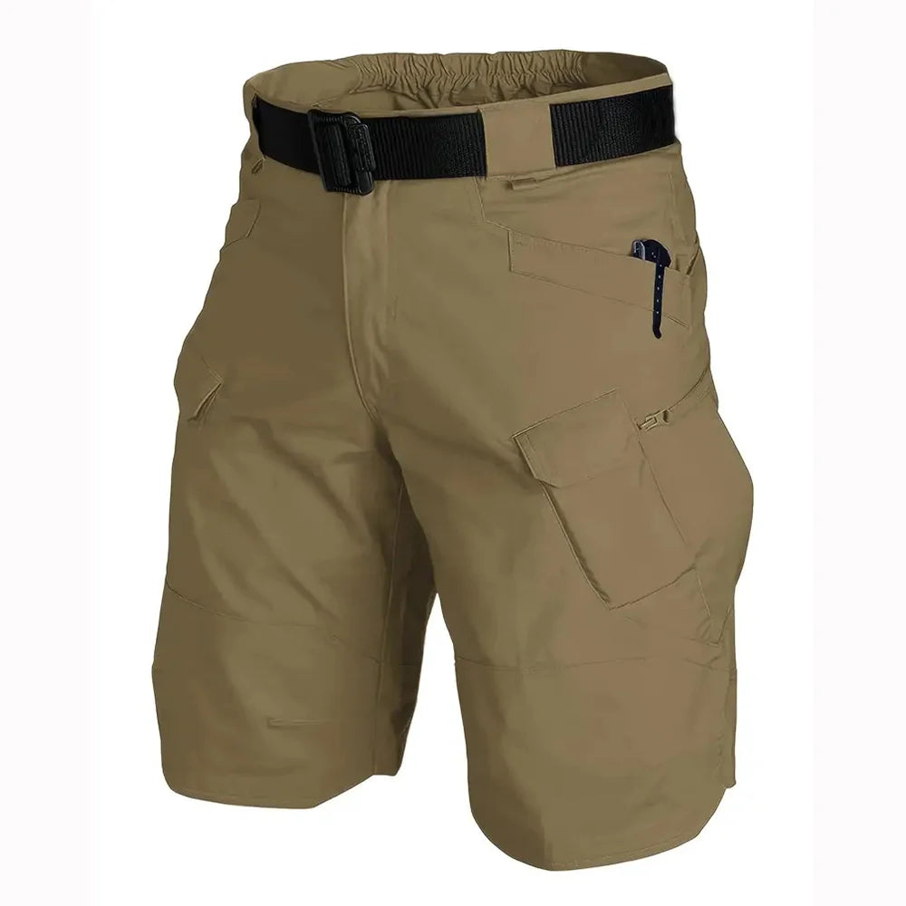 Men's Tactical Shorts With Multi Pockets, Casual Durable WaterproofCargo Shorts For Outdoor Hiking Trekking Leedoar