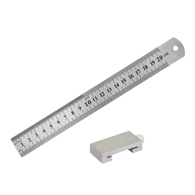 Metal Carpenter Swenson Carpentry Square Woodworking Tools Carpentry Steel Ruler Positioning Limit Block Measuring Marking Gauge Leedoar