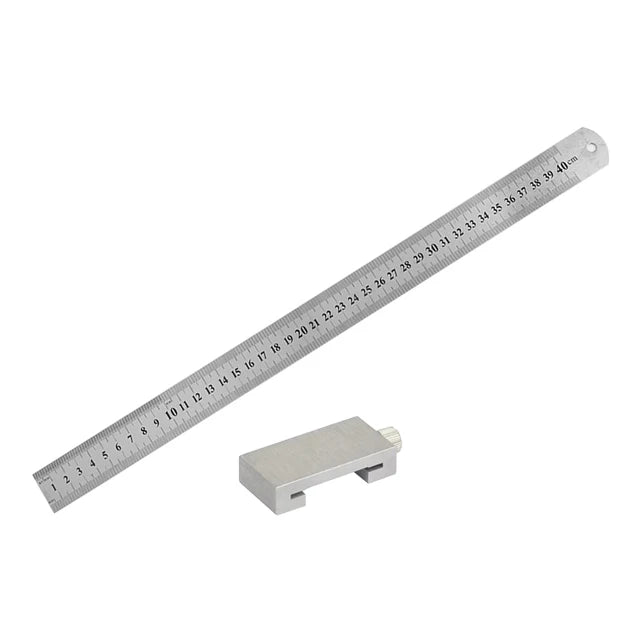 Metal Carpenter Swenson Carpentry Square Woodworking Tools Carpentry Steel Ruler Positioning Limit Block Measuring Marking Gauge Leedoar