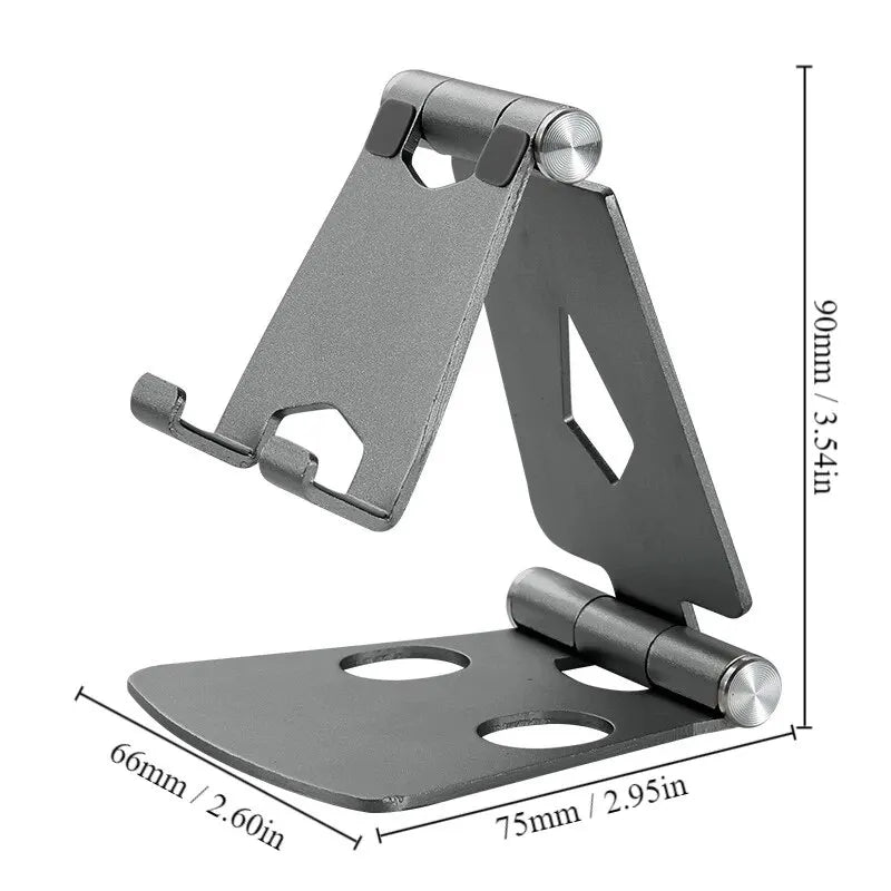 Metal Mobile Phone Holder Stand On Desktop Aluminum Alloy Tablet Holder For IPhone/IPad/Xiaomi Universal Table Cell Phone Stand Leedoar