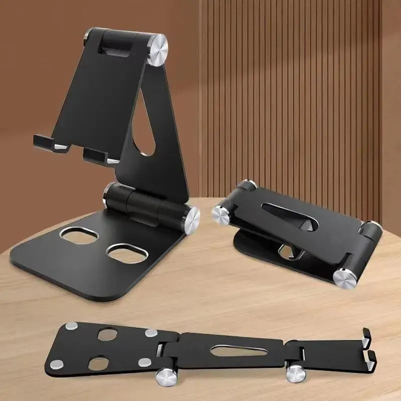 Metal Mobile Phone Holder Stand On Desktop Aluminum Alloy Tablet Holder For IPhone/IPad/Xiaomi Universal Table Cell Phone Stand Leedoar