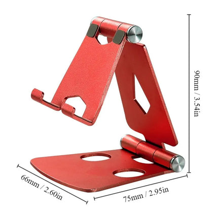 Metal Mobile Phone Holder Stand On Desktop Aluminum Alloy Tablet Holder For IPhone/IPad/Xiaomi Universal Table Cell Phone Stand Leedoar