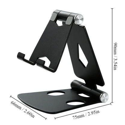 Metal Mobile Phone Holder Stand On Desktop Aluminum Alloy Tablet Holder For IPhone/IPad/Xiaomi Universal Table Cell Phone Stand Leedoar