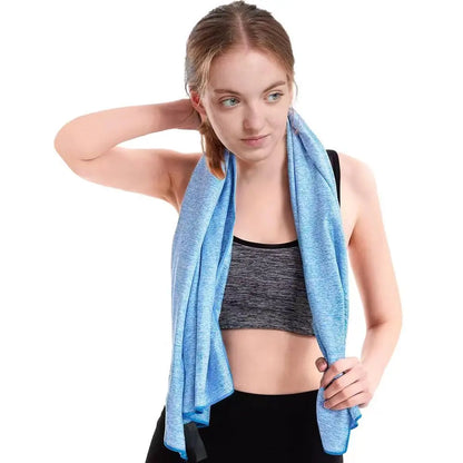 Microfiber Quick Dry Gym Towel Silver ION OdorFree Absorbent Fiber Fast Drying Workout Gear for Body Sweat Working Out Towels