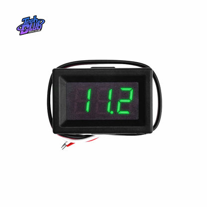 Mini 0.36 inch DC0-30V 3 bits Digital Red LED Display Panel Voltage Meter Voltmeter Tester 3 Cable for Car Motor Vehicle Tools Leedoar