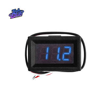 Mini 0.36 inch DC0-30V 3 bits Digital Red LED Display Panel Voltage Meter Voltmeter Tester 3 Cable for Car Motor Vehicle Tools Leedoar