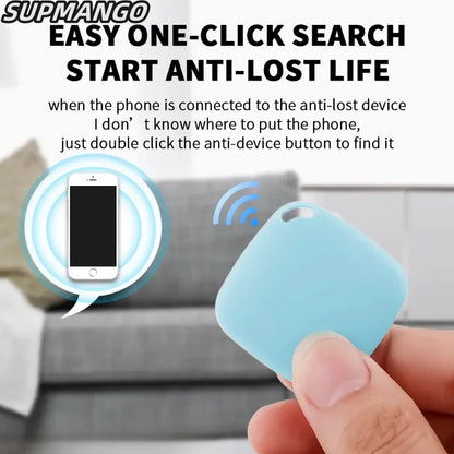 Mini Bluetooth 5.0 Tracker AntiLost Device Round Pet Kids Bag Wallet Tracking Smart Finder Locator Leedoar