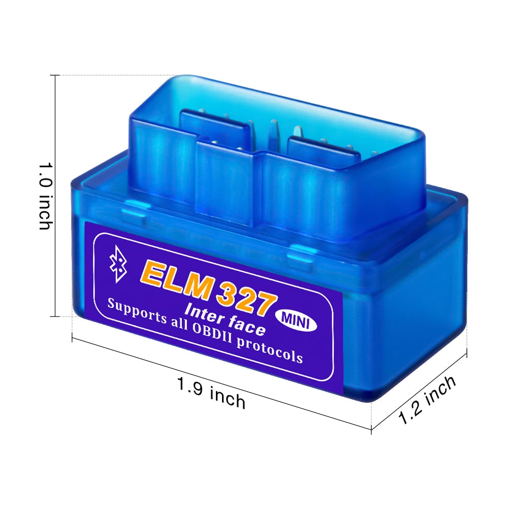 Mini Eml327 para Android V1.5 Bluetooth V2.1 OBD 2 Ferramenta de diagnóstico de carro Scanner Código Suporte Ferramenta de digitalização inteligente Ferramenta de scanner ODB2 