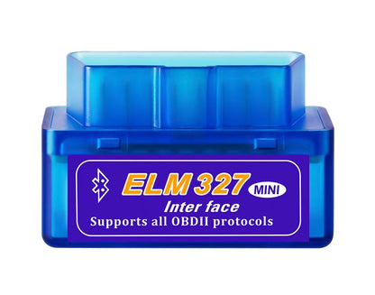 Mini Eml327 para Android V1.5 Bluetooth V2.1 OBD 2 Herramienta de diagnóstico de automóvil Escáner de código compatible Herramienta de escaneo inteligente Herramienta de escáner ODB2 