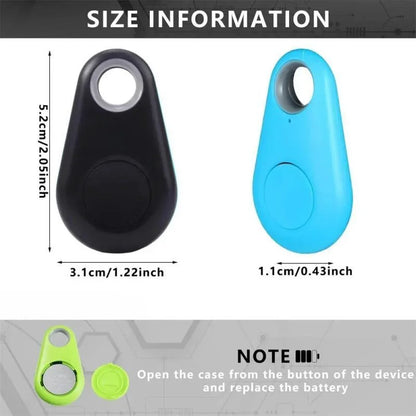 Mini Fashion Smart Dog Pets Bluetooth 4.0 GPS Tracker Anti Lost Alarm Tag Wireless Child Bag Wallet Finder Locator 2PCS Leedoar