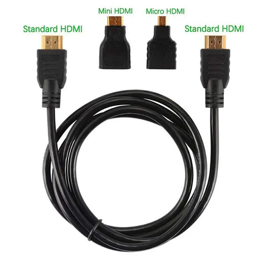 Mini Adaptador HDTV Micro HDTV Conector Cabo 3 em 1 1M 1,5 Metros HD Alta Qualidade Compatível Adequado Para PS3 HDTV DVD XBOX 