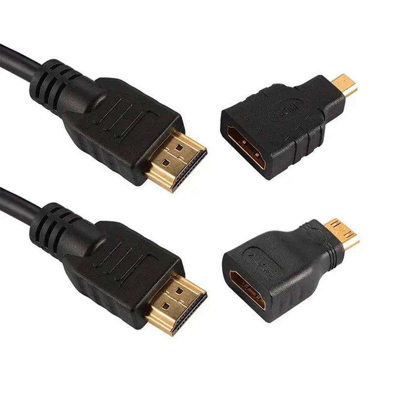 Mini HDTV Adapter Micro HDTV Connector Cable 3 In1 1M 1.5 Meters HD High Quality Compatible Suitable For PS3 HDTV DVD XBOX Leedoar