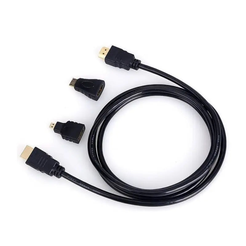 Mini HDTV Adapter Micro HDTV Connector Cable 3 In1 1M 1.5 Meters HD High Quality Compatible Suitable For PS3 HDTV DVD XBOX Leedoar