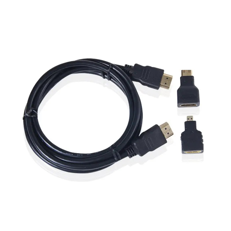 Mini HDTV Adapter Micro HDTV Connector Cable 3 In1 1M 1.5 Meters HD High Quality Compatible Suitable For PS3 HDTV DVD XBOX Leedoar