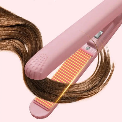 Mini Hair Straightener, Multi-color Splint, Quick Heating, Non-damaging Ceramic Plate, Bangs Clip, Curling and Straightening Leedoar