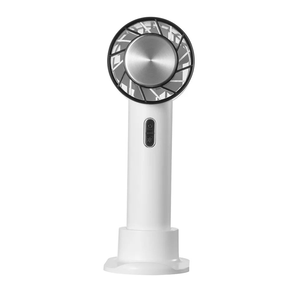 Mini Handheld Fan Semiconductor Refrigeration 2200mAh Battery Portable USB Rechargeable Hand Fan Cooling Air Cooler For Outdoor Leedoar