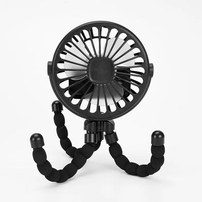 Mini Handheld Octopus Folding Fan Multi Functional Five In One Portable Fan Silent Home Dormitory Baby Stroller Multiple Scenes Leedoar