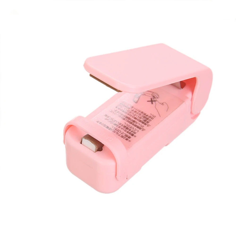 Mini Heat Bag Sealing Machine Package Sealer Bags Thermal Plastic Food Bag Closure Portable Sealer Packing Kitchen Accessories Leedoar