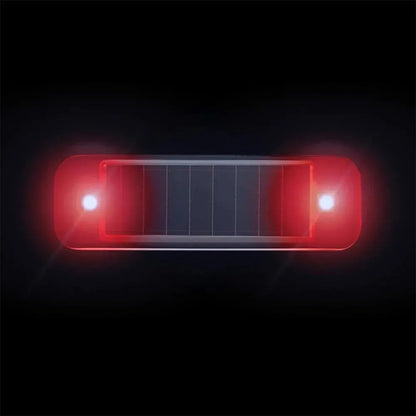 Mini LED Solar Power Car Warning Light Night Security Simulated Alarm Wireless Anti-Theft Caution Lamp Flashing Dummy Alarm Lamp Leedoar