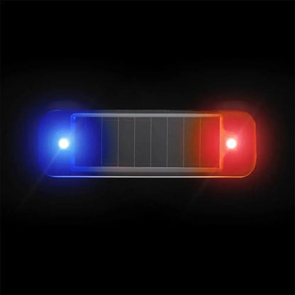 Mini LED Solar Power Car Warning Light Night Security Simulated Alarm Wireless Anti-Theft Caution Lamp Flashing Dummy Alarm Lamp Leedoar