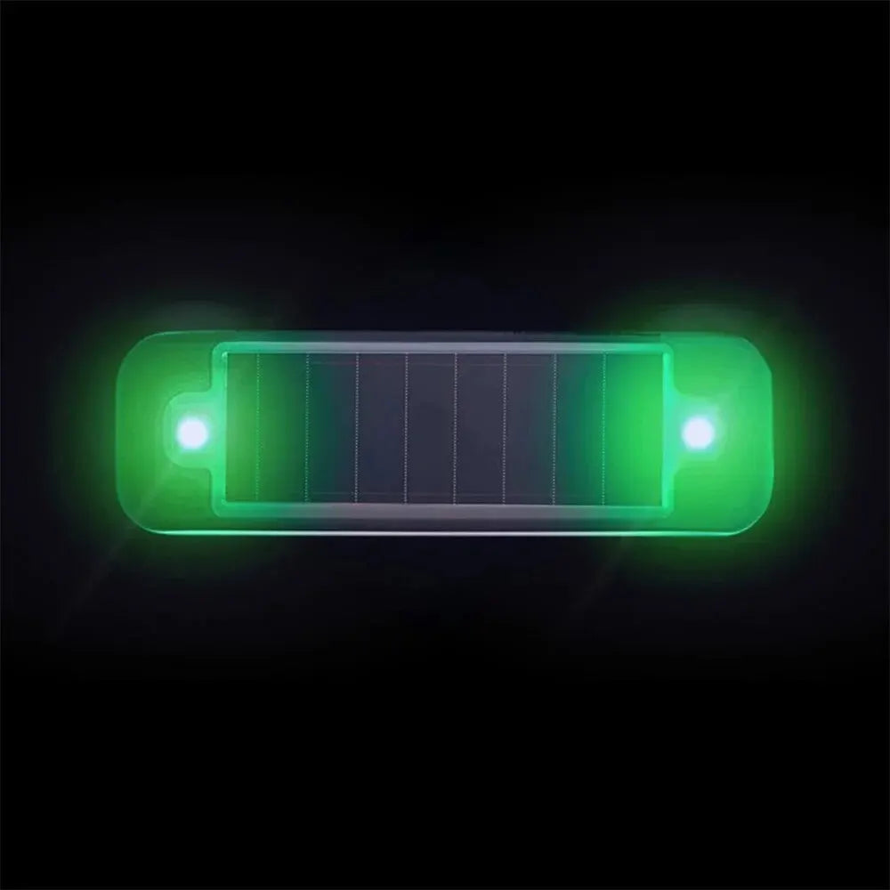 Mini LED Solar Power Car Warning Light Night Security Simulated Alarm Wireless Anti-Theft Caution Lamp Flashing Dummy Alarm Lamp Leedoar