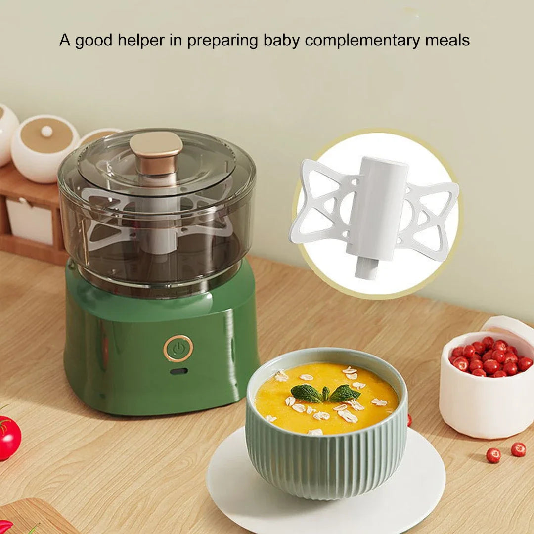 Mini Meat Grinder Electric Garlic Masher Multifunctional Kitchen Wireless Food Stir Shredder Baby Auxiliary Food Machine 350ml Leedoar