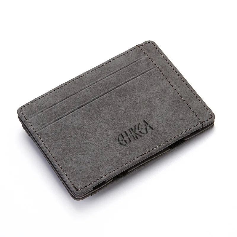 Mini Carteiras Porta-Cartões Masculinos com Zíper Bolso para Moedas Carteira Masculina Magra de Couro PU de Qualidade Estojo para Cartão de Crédito e Banco Bolsas Masculinas Pequenas 