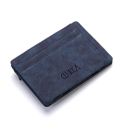 Mini Carteiras Porta-Cartões Masculinos com Zíper Bolso para Moedas Carteira Masculina Magra de Couro PU de Qualidade Estojo para Cartão de Crédito e Banco Bolsas Masculinas Pequenas 