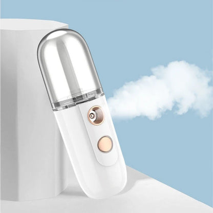 Mini Portable Humidifier Nano Mister Facial Steamer Device Beauty Spray Hydrating Apparatus Cold Spray Apparatus Rechargeable Leedoar