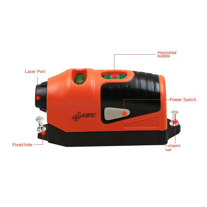 Mini Portable Laser Level Vertical Horizontal Laser Line Projection Measuring Tools Vertical Spirit Level Tool Laser Level Leedoar